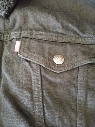 Cazadora Levis Negra Forrada Talla L