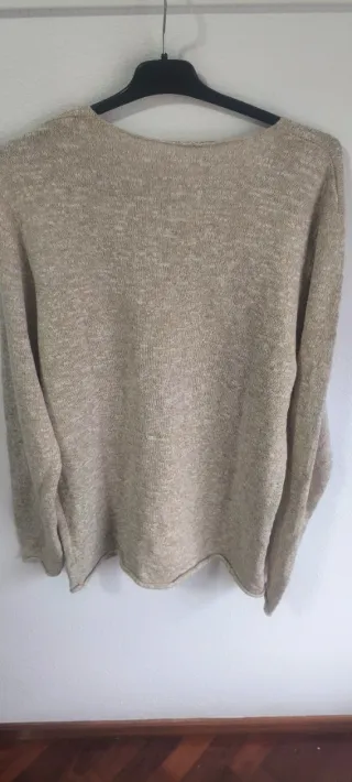 Jersey fino hombre moderno XL beige