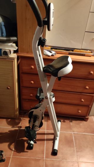 Bicicleta Estática Blanca