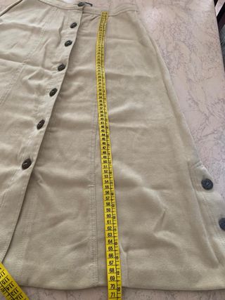 Gonna beige con bottoni vintage donna Claudia’78