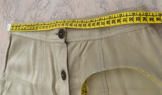 Gonna beige con bottoni vintage donna Claudia’78