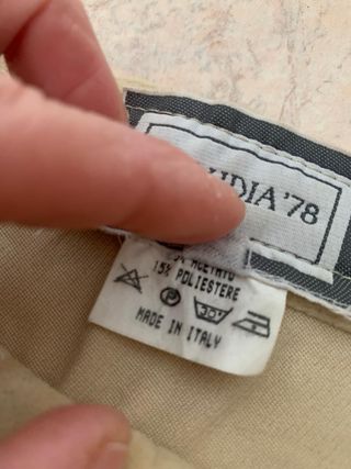 Gonna beige con bottoni vintage donna Claudia’78