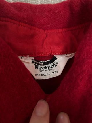 Camicia rossa in lana Woolrich