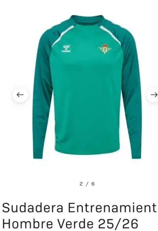 Sudadera Betis Hummel Entrenamiento Verde
