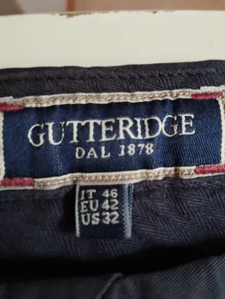 Pantaloni Chino Uomo Gutteridge Taglia S Blu