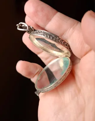 Colgante antiguo plata Art Nouveau