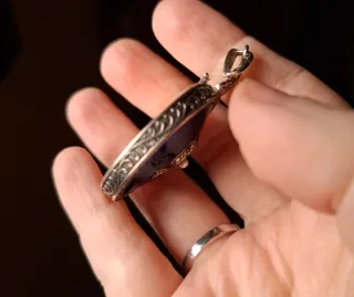 Colgante antiguo plata Art Nouveau