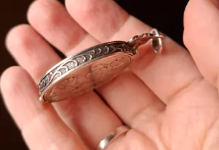 Colgante antiguo plata Art Nouveau