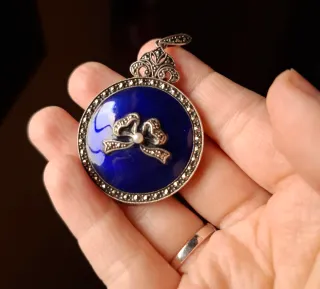 Colgante antiguo plata Art Nouveau