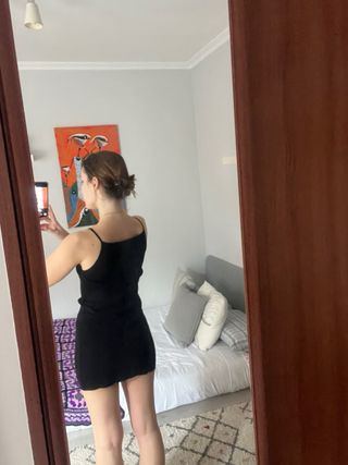 Vestido Negro Zara Talla S