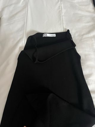 Vestido Negro Zara Talla S