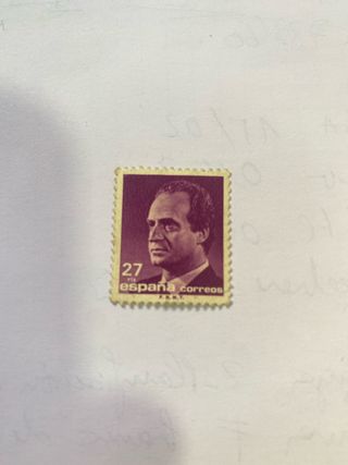Sello España 27 ptas