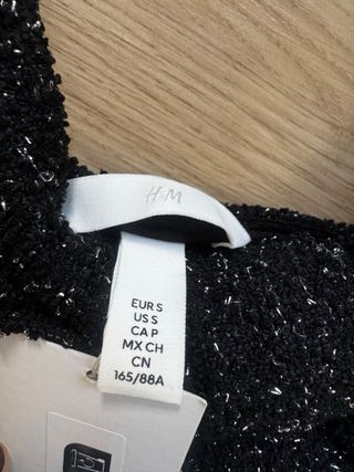 Top Lazo H&M Negro Nuevo