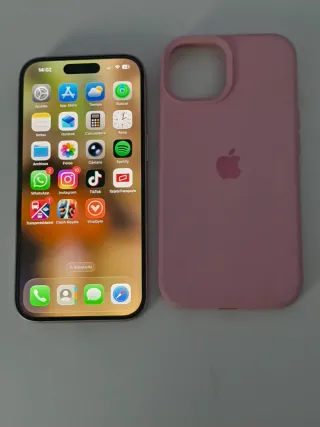 iPhone 15 128GB Rosa + Funda Rosa