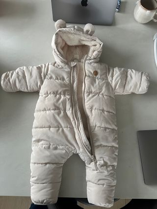 Buzo nieve forro peluche 6 meses