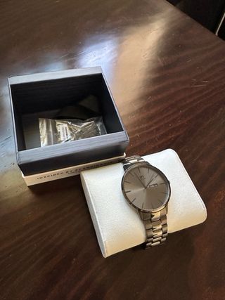 Reloj Danish Design Akilia Gris Day/Date Link