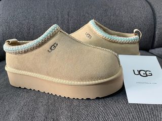 UGG Beige Zuecos Plataforma