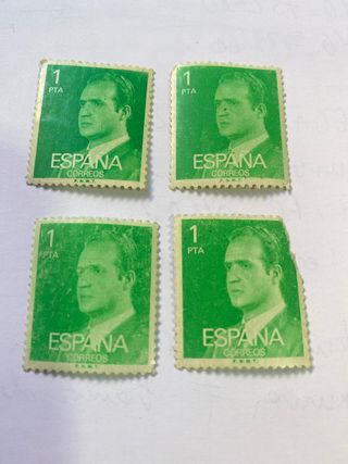 4 Sellos España 1 PTA Verdes
