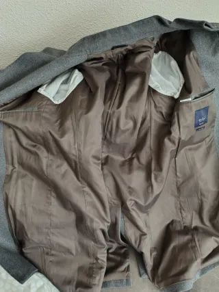 Abrigo gris entre talla M / L