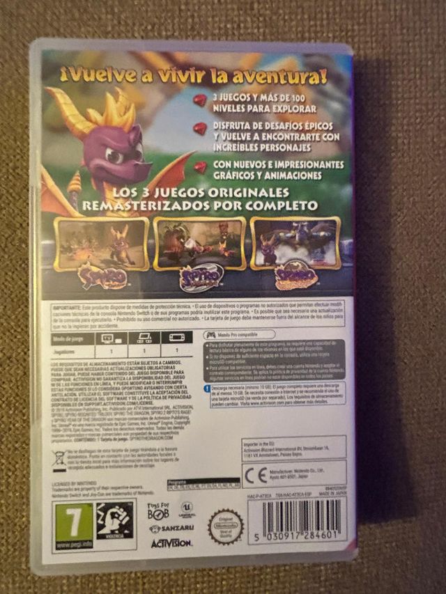 Spyro Reignited Trilogy Switch