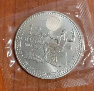 Moneda 12€ Plata El Quijote 2005