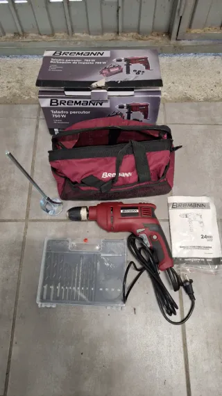 Taladro Percutor Bremann 750W + Accesorios
