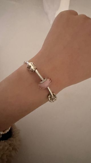 Pulsera Original Pandora Plata Ley S925 con charms