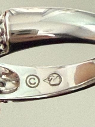 Anillo Swarovski Turquesa y Plata