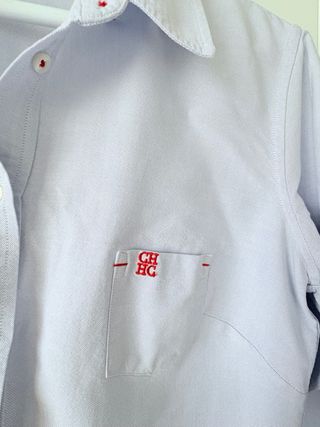 Camisa Carolina Herrera Azul Mujer