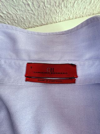 Camisa Carolina Herrera Azul Mujer