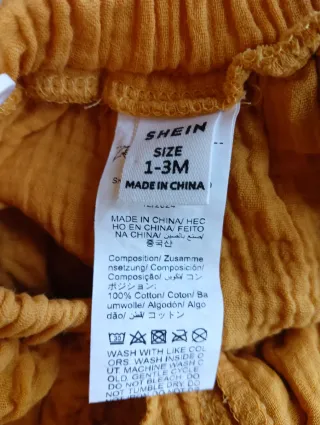 Vestido bebé 1-3 meses