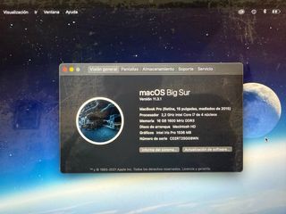 MacBook Pro 15” Retina i7-16 GB RAM BATERÍA NUEVA