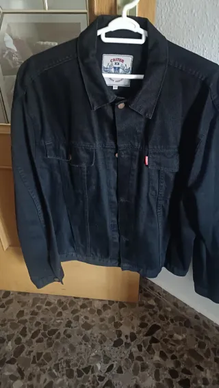 Cazadora vaquera negra Caster XXL