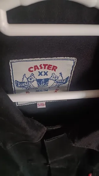 Cazadora vaquera negra Caster XXL