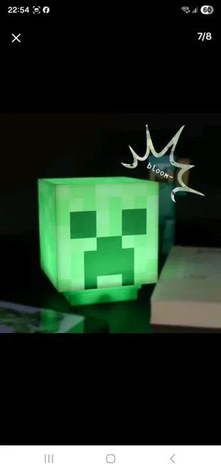 Lampada Minecraft Creeper