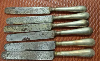 Cuchillos Meneses Antiguos Plata 6