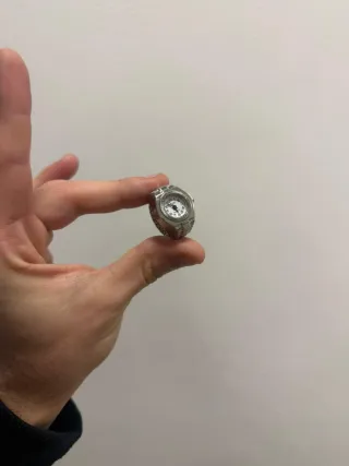 Anello Orologio Argento stile vintage