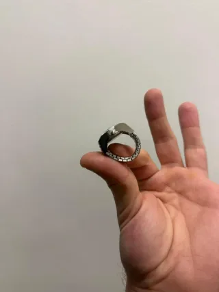 Anello Orologio Argento stile vintage