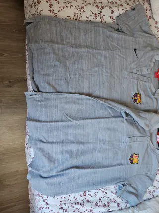 2 polos Nike grises Barça