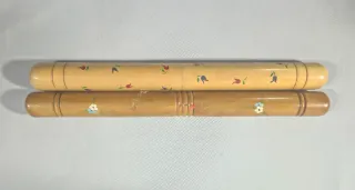 Antiguos estuches para agujas de tejer