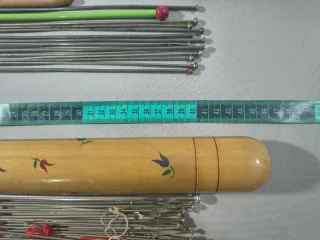 Antiguos estuches para agujas de tejer