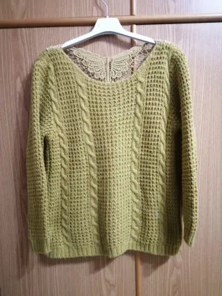 Maglione misto lana e lana Mohair t.U