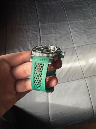 Reloj Helfer Geneve Automático Verde/Plata