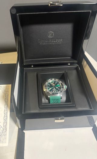 Reloj Helfer Geneve Automático Verde/Plata
