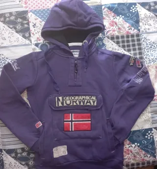 Sudadera Geographical Norway Morada