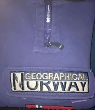 Sudadera Geographical Norway Morada