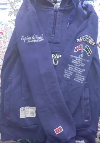 Sudadera Geographical Norway Morada