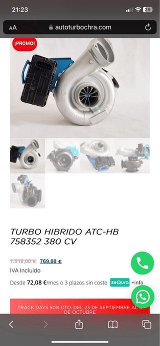 Turbo Híbrido ATC BMW E90 330d