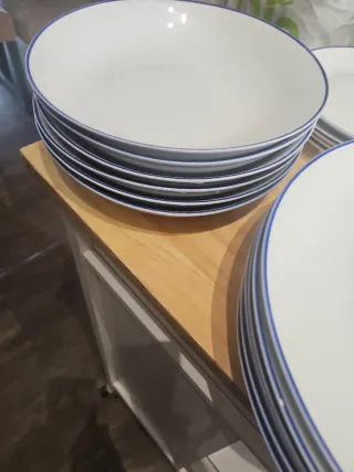 Juego de platos Corte Inglés