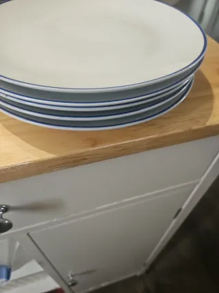 Juego de platos Corte Inglés